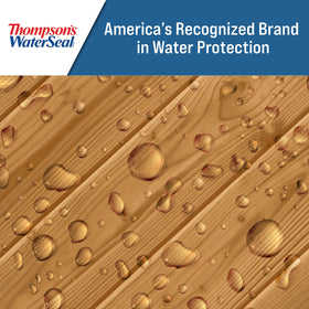 Waterproofing wood stain protects against moisture while enhancing natural grain with subtle color.
