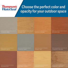 Thompson's WaterSeal deck application on wood deck shows enhanced color and fade resistance