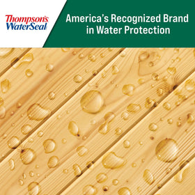 Thompson's WaterSeal cleanup is easy with soap and water after sealing