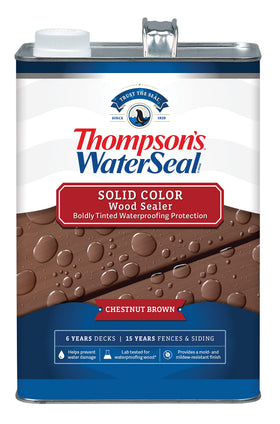 Thompson's WaterSeal bottle pour in Chestnut Brown for easy, even coating and protection.