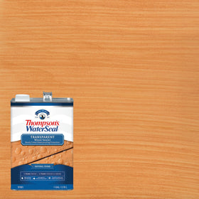 Thompson's WaterSeal brush enables easy application on damp or dry wood.