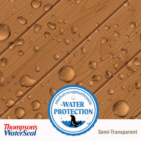Thompson’s WaterSeal supports damp-wood application with simple tips.