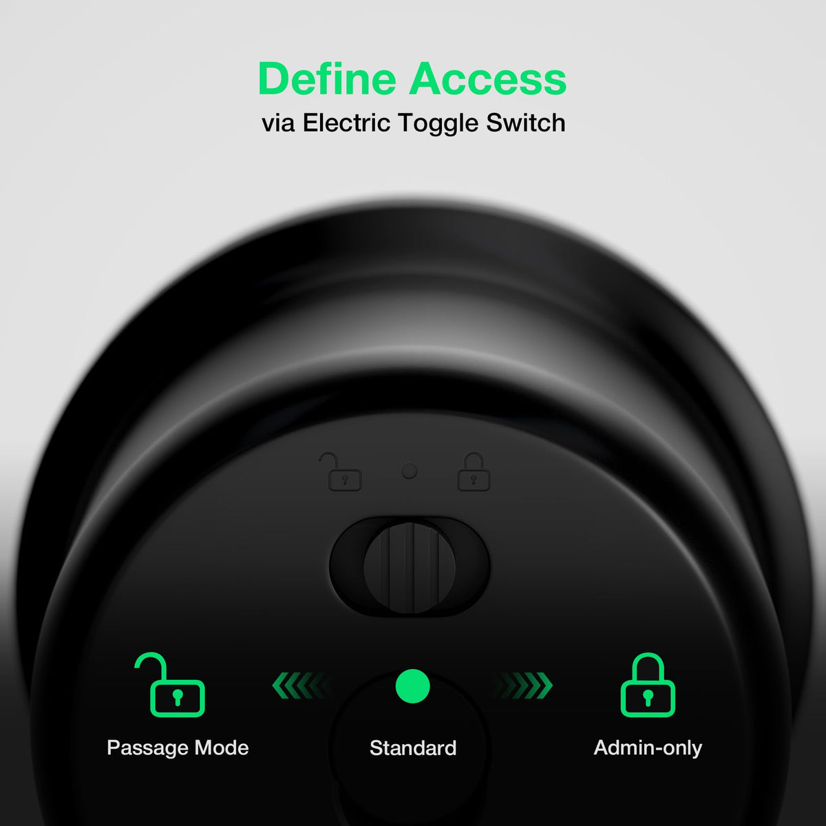 ThorBolt G1 toggle switch showing 3 access modes