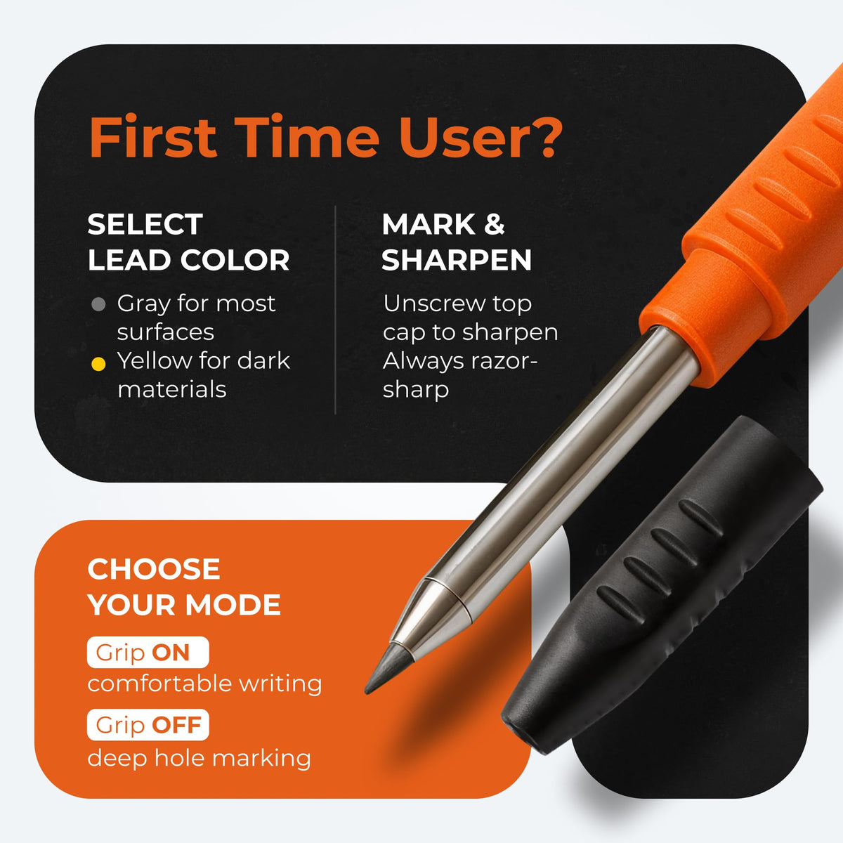 THORVALD 2 ergonomic grip supports comfortable long marking sessions