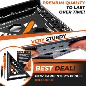 THORVALD 6-in-1 durable aluminum frame delivers light, sturdy construction