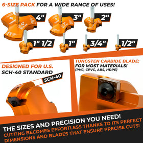 THORVALD TriForce 3/4 inch reamer showing balanced 3-blade design.