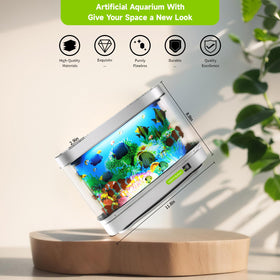 Thosolth mini crib aquarium lamp bright LED marine scene in a cozy space