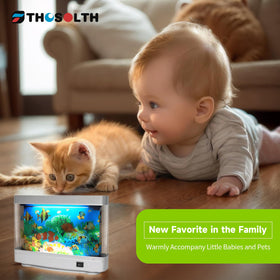 Thosolth moving fish aquarium light ideal for bedrooms or desks