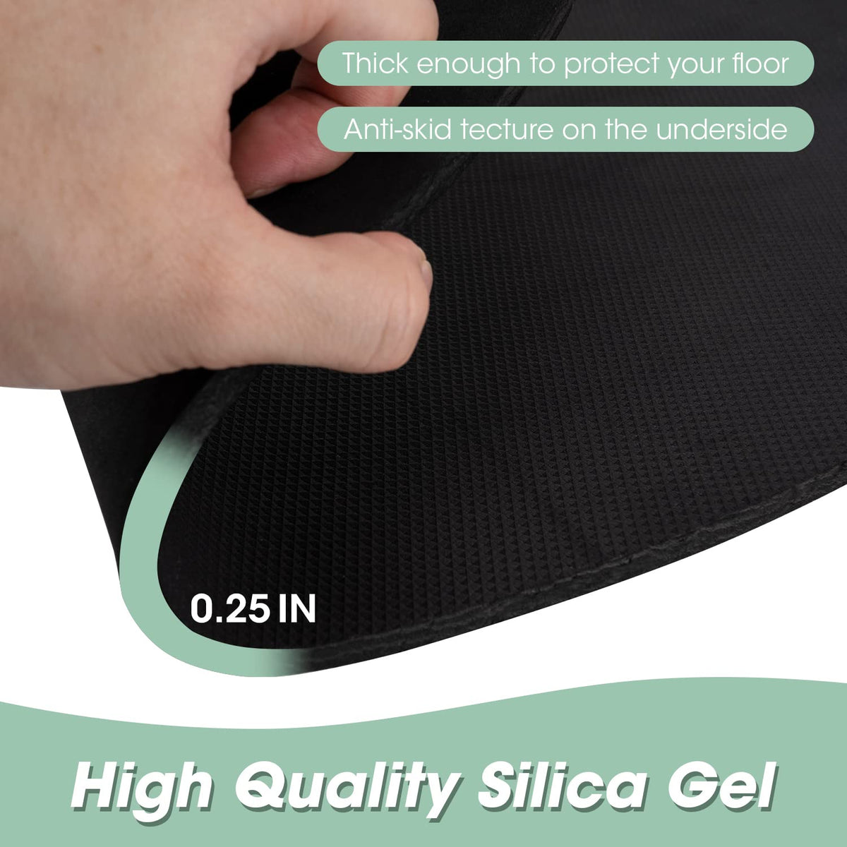 Three Buzzlett non slip recliner pad stabilizes swivel chairs during use