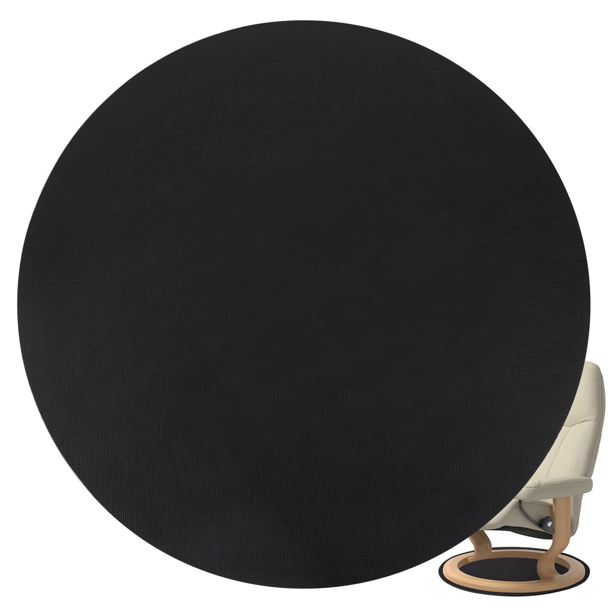 Three Buzzlett recliner pad round base with non slip grip on hardwood floors