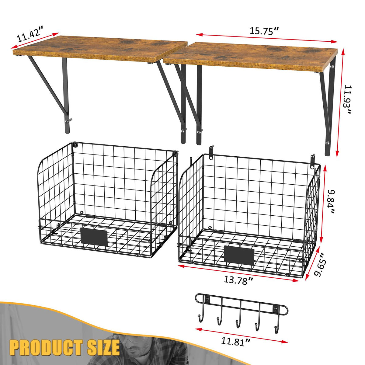 ThreeHio hook rack keeps tools neatly hung and ready