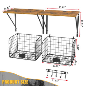 ThreeHio hook rack keeps tools neatly hung and ready