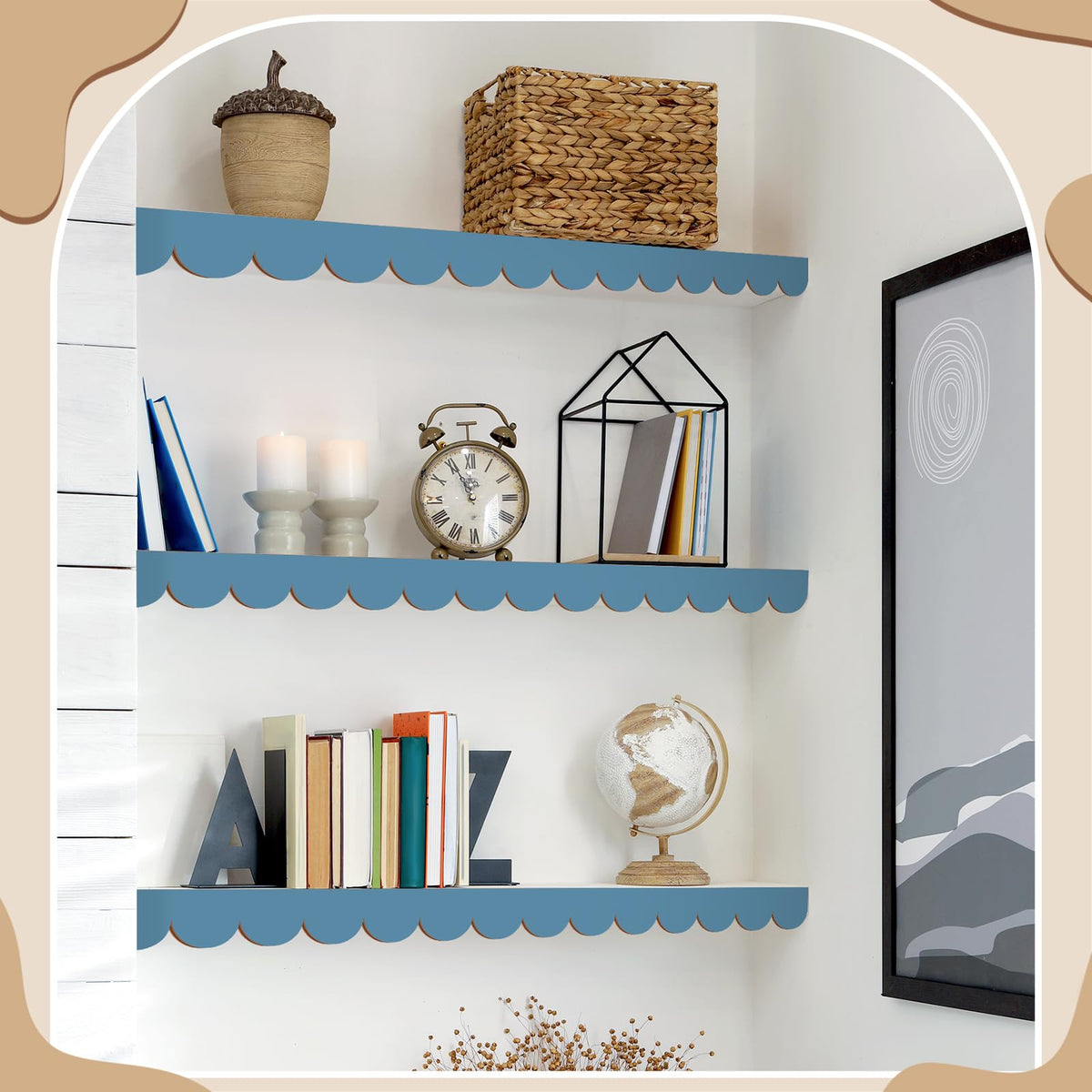 Threehoney 24-pack wood moulding kit supports creative DIY projects.