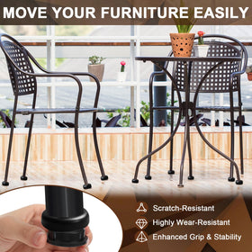 Threehoney heavy-duty nylon cap protects outdoor metal chairs from moisture