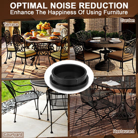 Threehoney indoor outdoor chair leg caps keep feet clean and stable