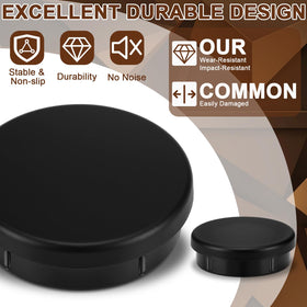 Threehoney round floor protector reduces noise during chair movement