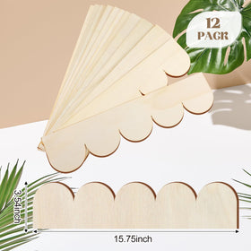 Threehoney scalloped edge molding, 3mm plywood, ready for painting or staining projects.