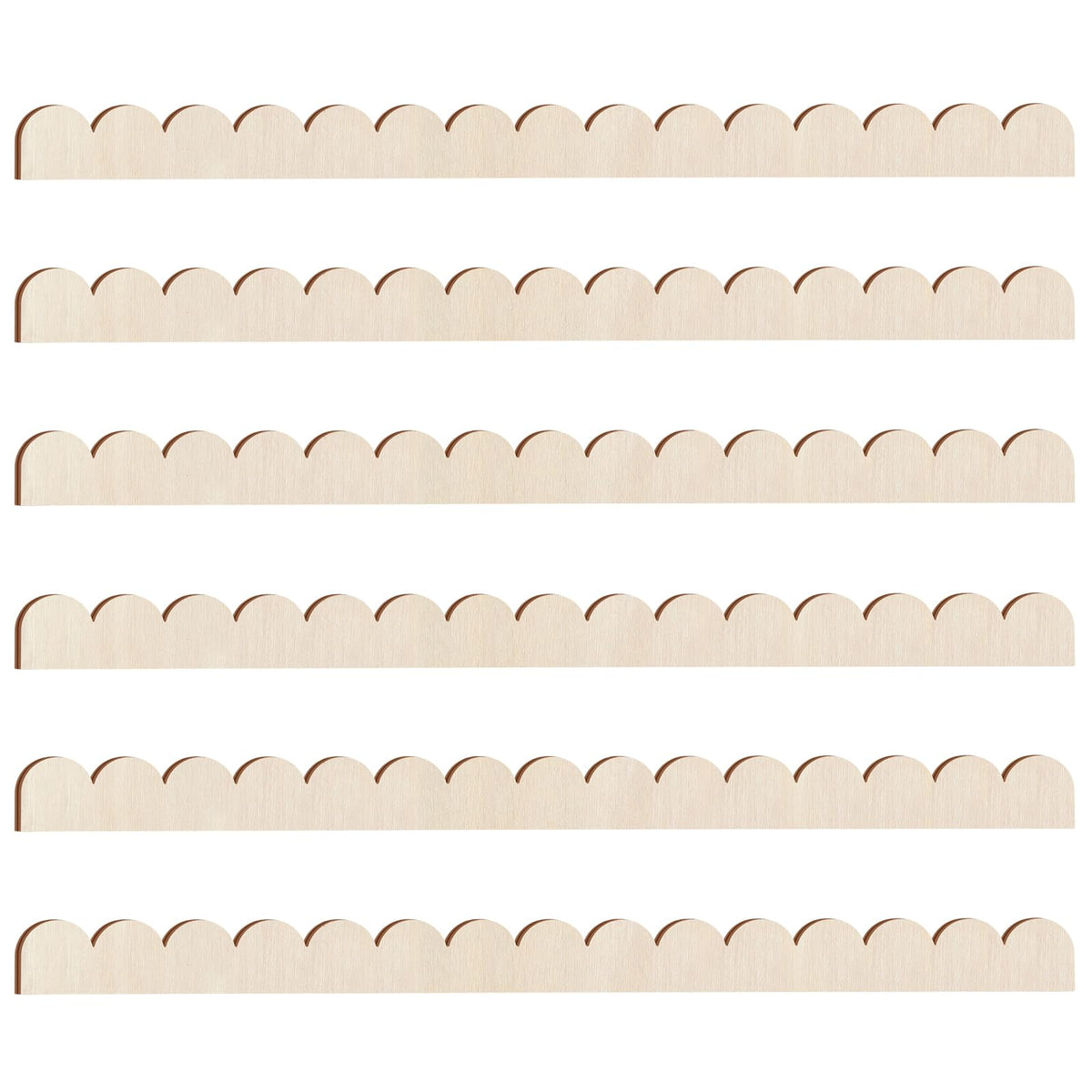 Threehoney scalloped trim close-up edge for precise decorative detail.