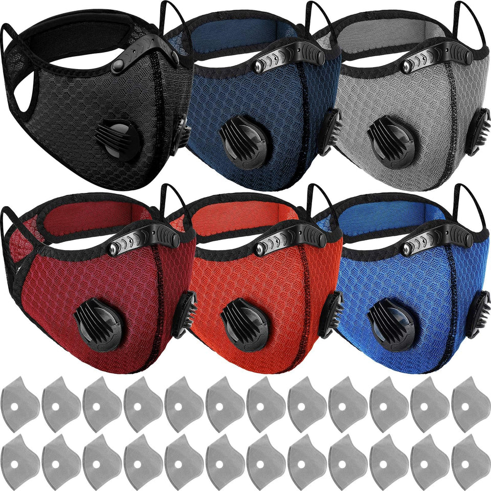 Threlaco six-pack dust mask in six colors for versatile DIY use.