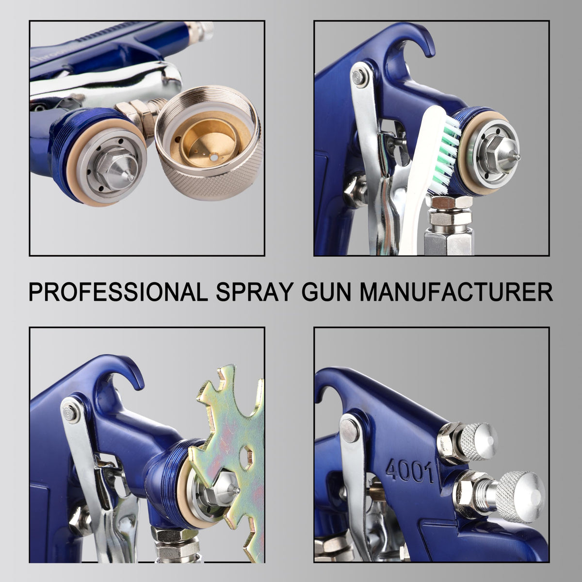 Throohills nozzle 2.0mm covers larger spray areas efficiently.