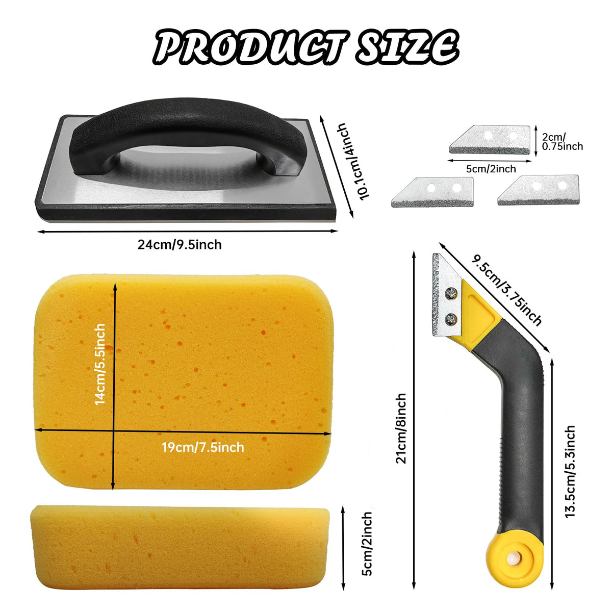 Thrseely grout sponges high absorption for fast cleanup
