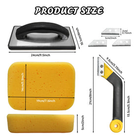 Thrseely grout sponges high absorption for fast cleanup