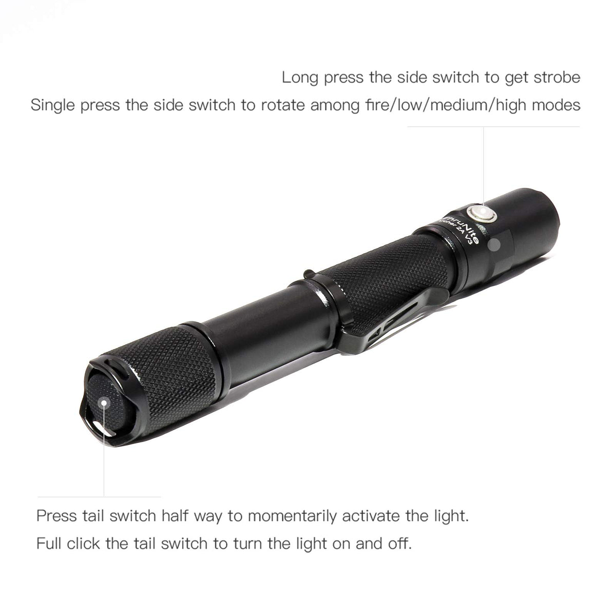 ThruNite Archer 2A V3 aerospace aluminum body delivers rugged reliability.