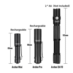 Aluminum body of Archer Mini offers durability with lightweight feel.