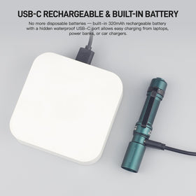 ThruNite Archer Mini hat clip attachment example for hands-free use