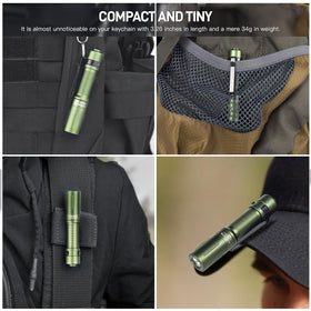 ThruNite Archer Mini tail switch features convenient lockout to prevent accidental activation.