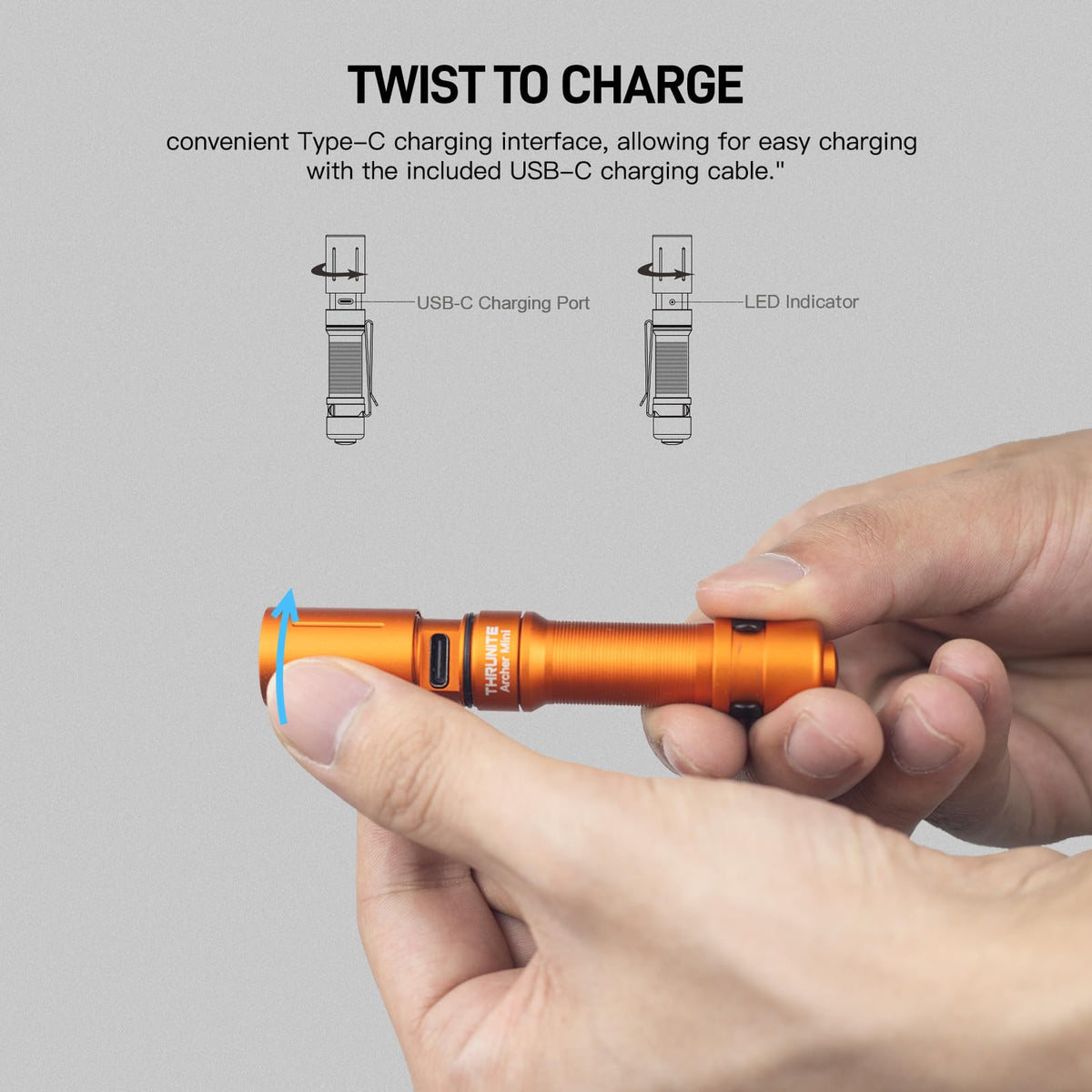 ThruNite Archer Mini versatile flashlight for emergencies, inspections, and daily tasks.