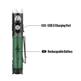 ThruNite BSS V6 USB-C charging port enables fast topping up during trips.