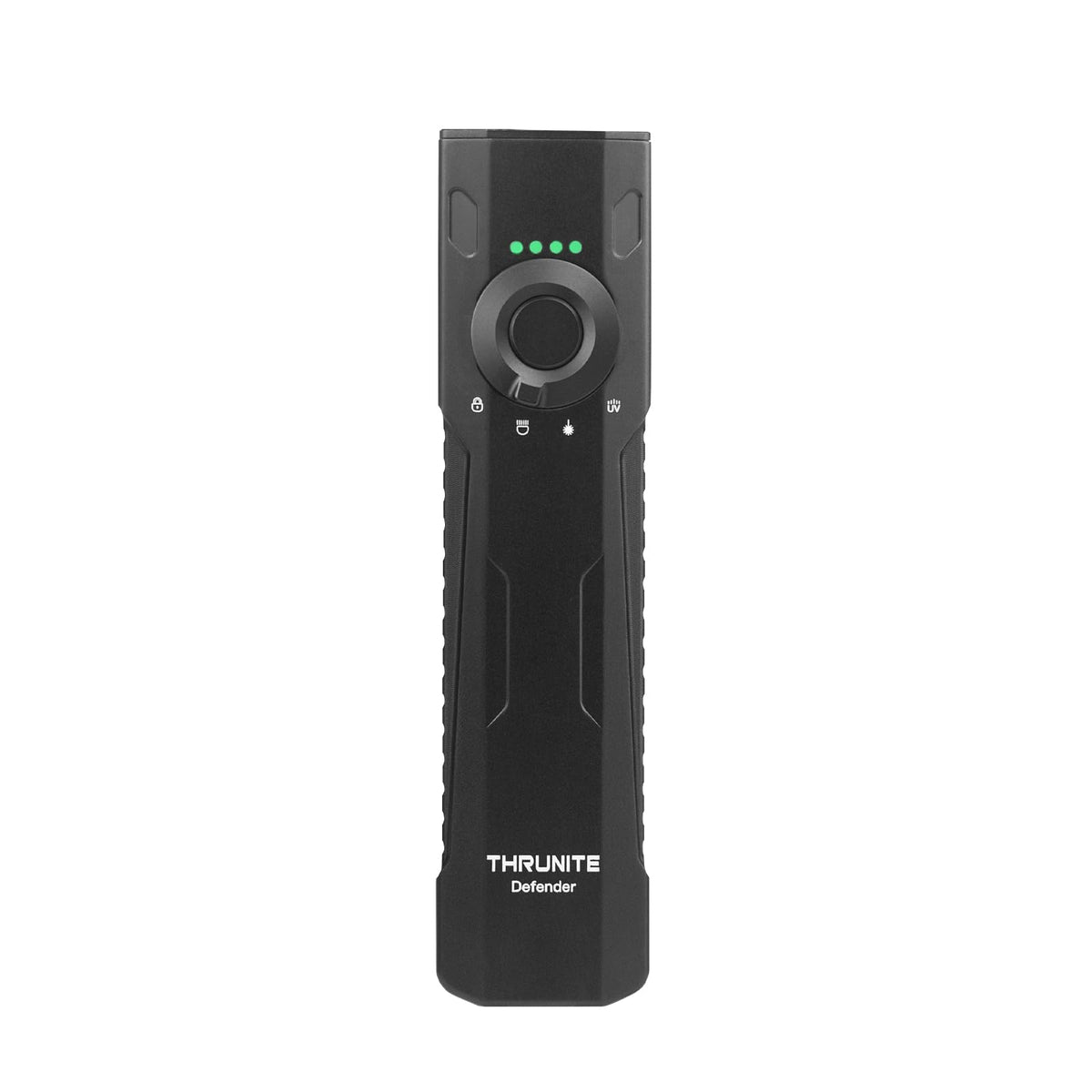 ThruNite Defender flat body flashlight for pocket convenience and stable grip.