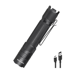 ThruNite Lynx SFT70 front view, compact tactical flashlight for pocket carry.