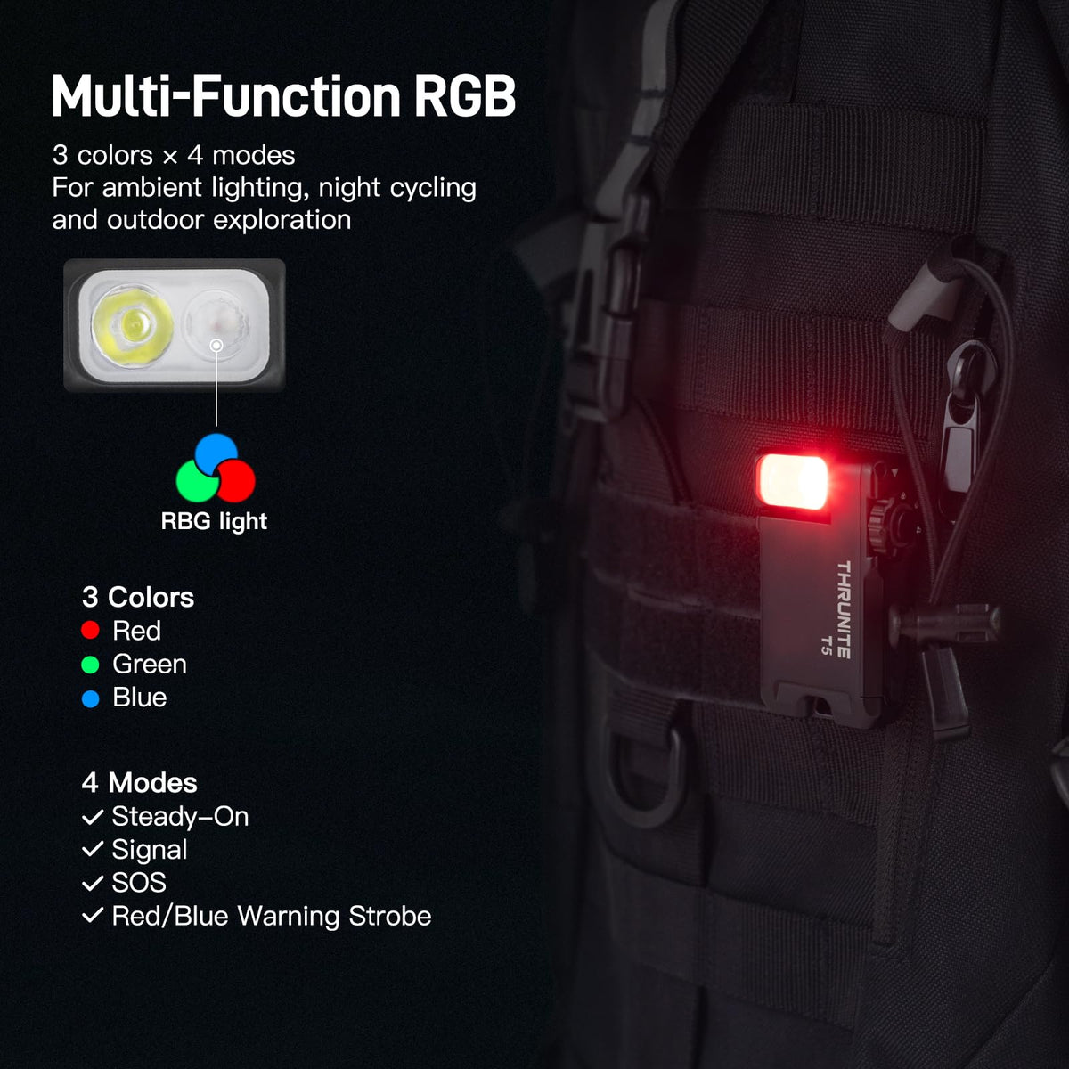 ThruNite T5 Mini compact flat profile fits in pocket