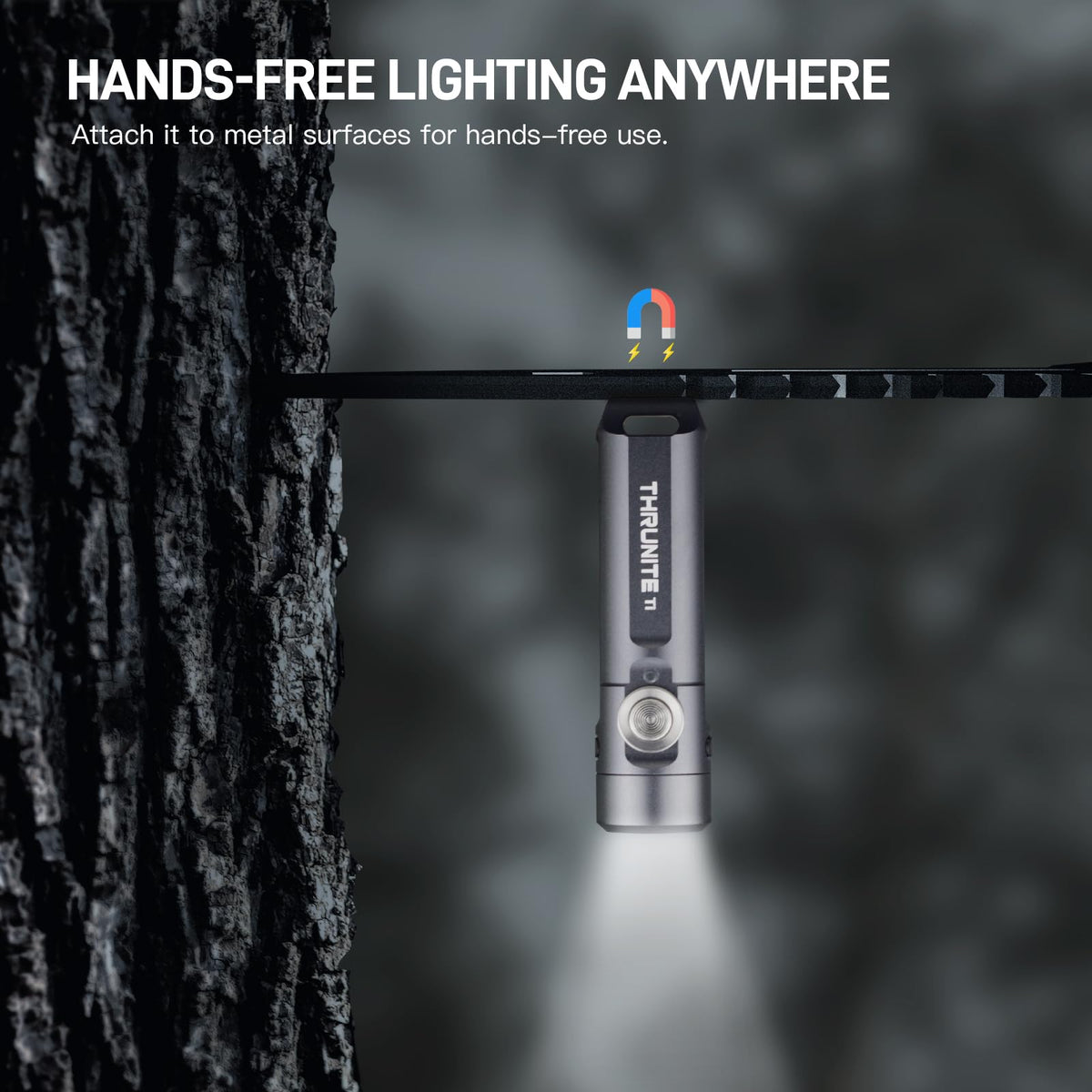 ThruNite Ti five-modes flashlight offering adaptable lighting for different situations.