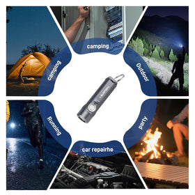 ThruNite Ti keyring clip attachment for secure gear and bag carry.