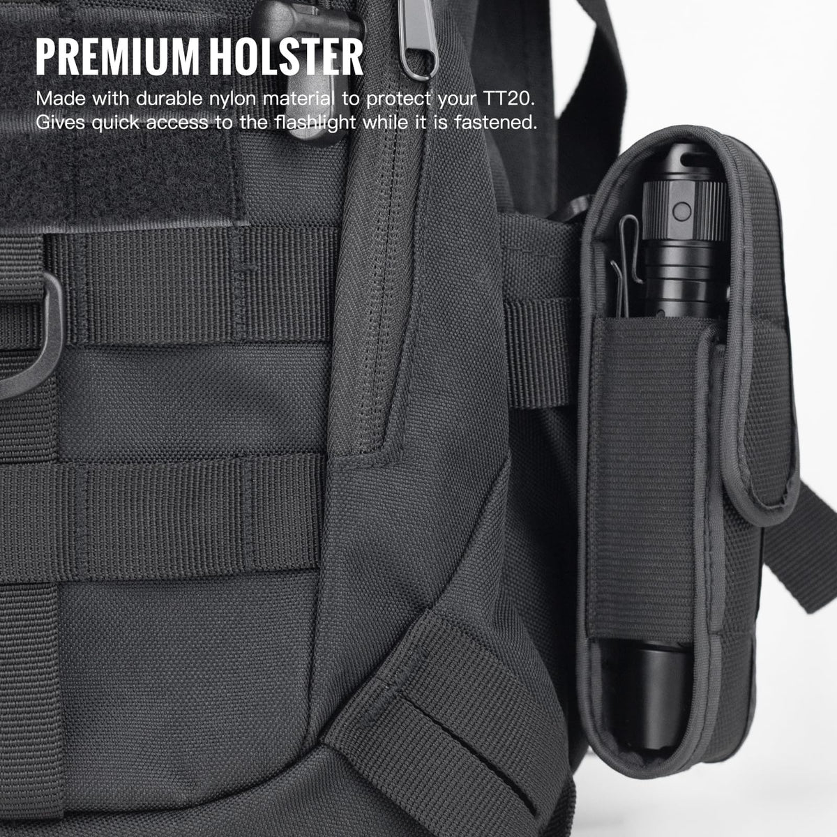 ThruNite TT20 compact pocket-sized flashlight for easy everyday carry.