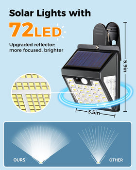 Thumok motion sensor solar lights activating near a garden path