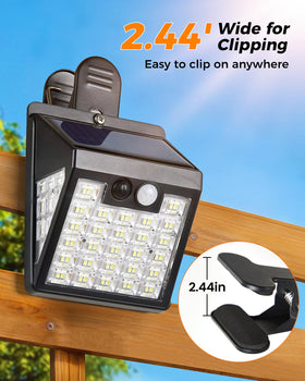 Thumok clip-on solar lights on deck highlight pathways and steps safely.