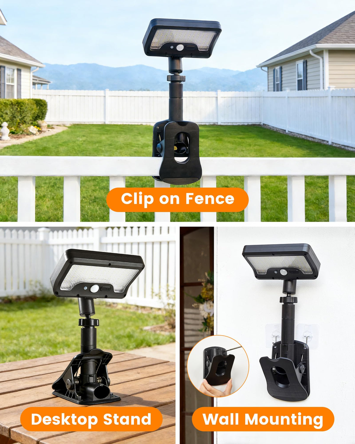 Thumok 600LM beam from 92 LEDs delivers strong perimeter lighting for decks and pathways