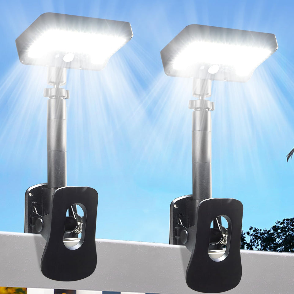 Thumok Clip On Solar Lights front view for bright outdoor illumination and easy mounting