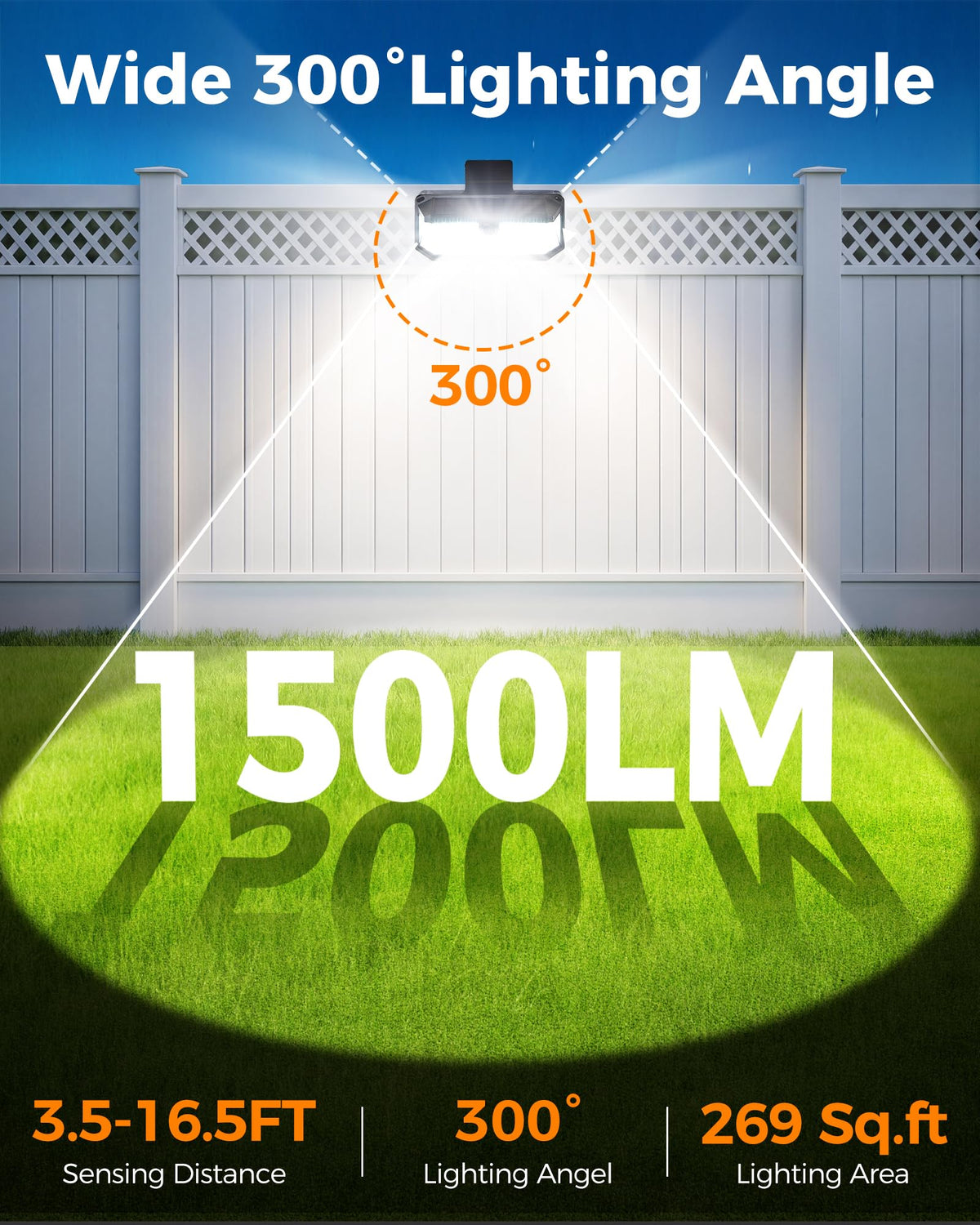 Thumok IP65 waterproof solar light withstands rain and weather