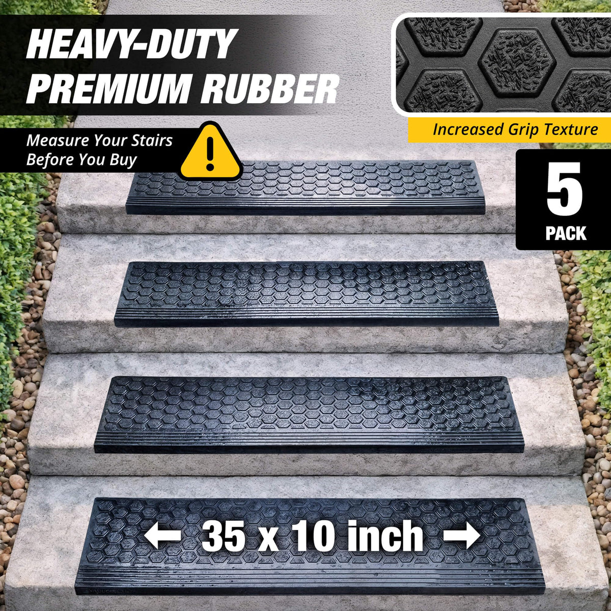Thunder Grip all-surface mats suit decks, stairs, and garages for added stability.