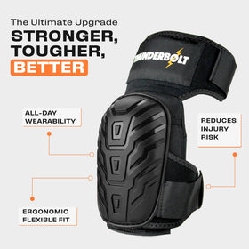Thunderbolt knee pads with adjustable straps for a secure, customizable fit