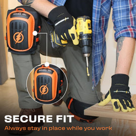 Thunderbolt knee pads on construction site for durability and protection