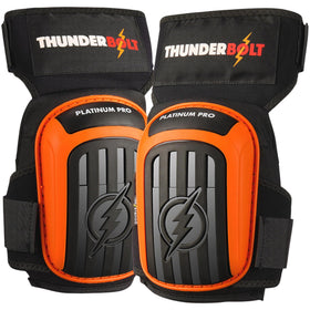 Thunderbolt Knee Pads close-up showing double-gel padding for comfort