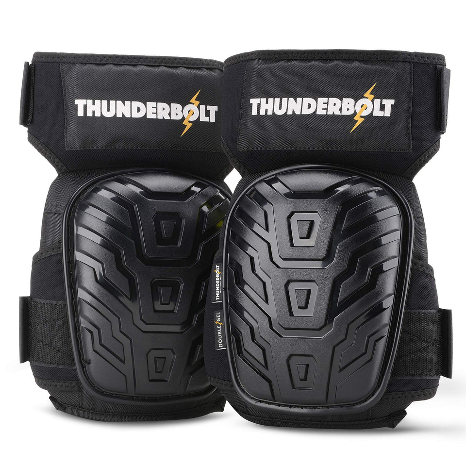 Thunderbolt knee pads with double gel cushion for all-day comfort during tasks