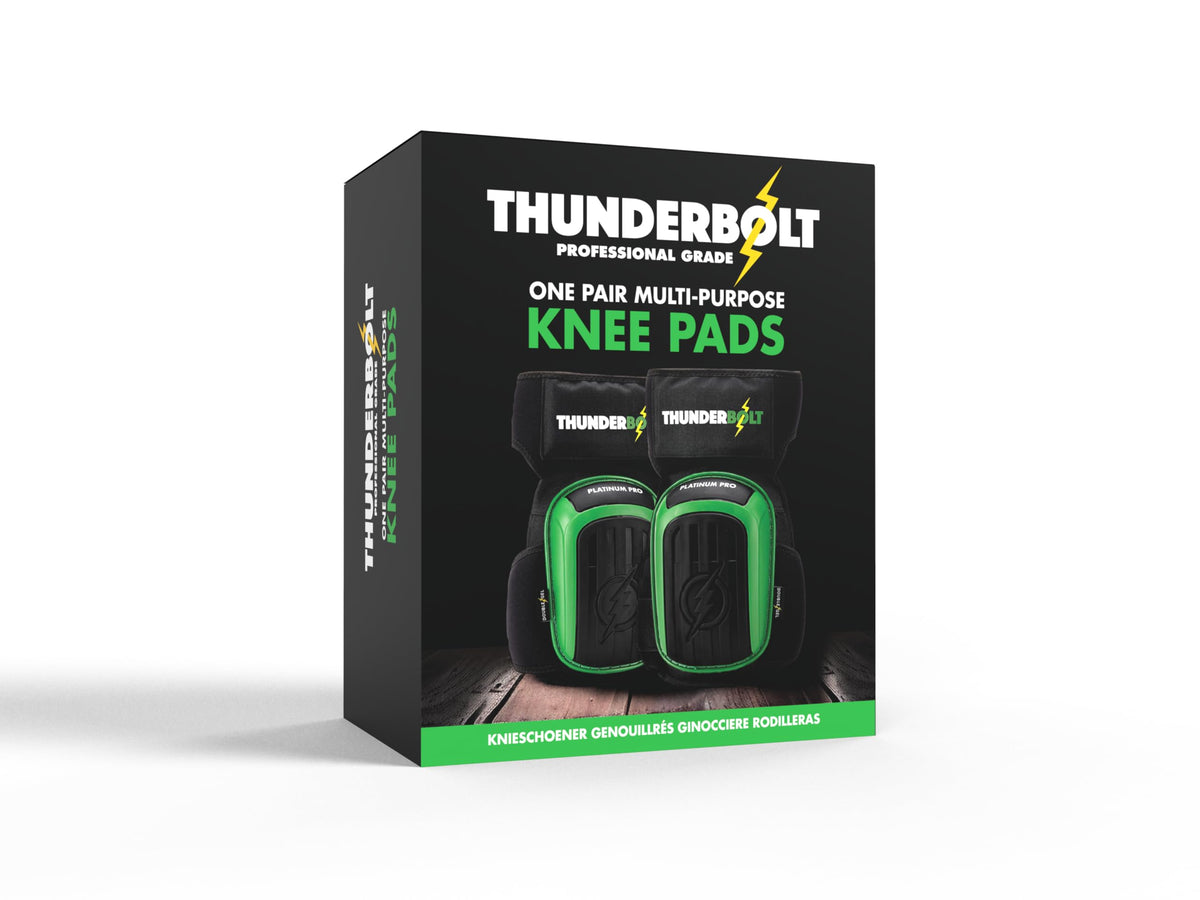 Thunderbolt knee pads built with neoprene nylon and PVC for durability