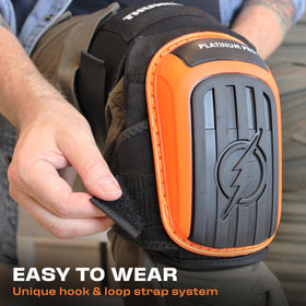 Thunderbolt Knee Pads extend straps for a secure, custom fit